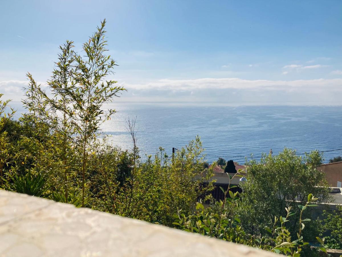 Maison Mediterraneo - Rez De Villa, Vue Imprenable Sur La Mer Pietranera Exteriör bild