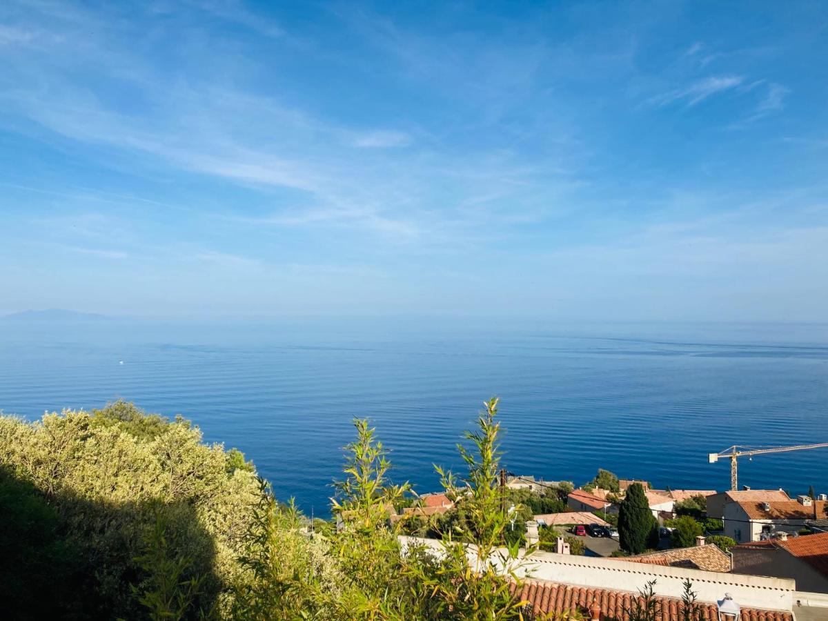 Maison Mediterraneo - Rez De Villa, Vue Imprenable Sur La Mer Pietranera Exteriör bild